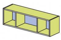 Полка настенная три секции Силуэт фото Полка настенная три секции Силуэт. Фото №1