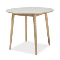 NELSONDM90 Стол круглый SIGNAL NELSON, дуб медовый, 90X90. Фото №1