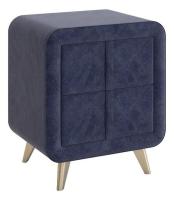 Тумба прикроватная Софи 2, (480х370х580) синий (велюр) фото Тумба прикроватная Софи 2, (480х370х580) синий (велюр). Фото №1