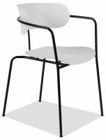 Кресло VAN HALLEN (mod. 2433) пластик/металл, 54,5х53,5х76 см, высота до сиденья 46 см, белый/черный (поставляется по 4 шт) Кресло VAN HALLEN (mod. 2433) пластик/металл, 54,5х53,5х76 см, высота до сиденья 46 см, белый/черный (поставляется по 4 шт). Фото №1