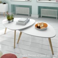 Комплект из двух столиков DUPEN CT-901 Белый. Фото №1