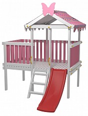 Комплекс игровой ДК6Р, розовый, серый. Фото