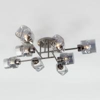 Потолочная люстра Eurosvet Hilari 30165/8 черный жемчуг фото Потолочная люстра Eurosvet Hilari 30165/8 черный жемчуг. Фото №1