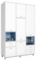 Шкаф комбинированный Polini Kids Mirum, белый. Фото №1