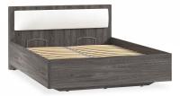 Кровать Virginia НМ 011.54, к/з Бум айс, Ясень Анкор темный