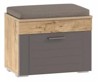 Тумба Livorno НМ 040.63, Софт Графит, Дуб Бунратти фото Тумба Livorno НМ 040.63, Софт Графит, Дуб Бунратти. Фото №1