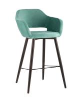 Стул барный Саймон велюр морской. Фото №1