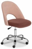 Кресло LATINA флок , бежевый/коричневый, 7/6 фото Кресло LATINA флок , бежевый/коричневый, 7/6. Фото №1