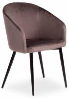 Кресло LA FONTAIN (mod. 004) вельвет/металл, 60 х 57 х 84 см , серый (HLR 24)/черный (поставляется по 2 шт) фото Кресло LA FONTAIN (mod. 004) вельвет/металл, 60 х 57 х 84 см , серый (HLR 24)/черный (поставляется по 2 шт). Фото №1