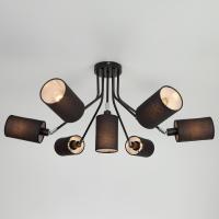 Потолочная люстра Eurosvet Duetto 70072/7 черный. Фото №1