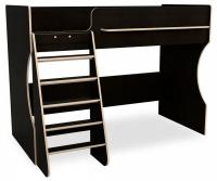 Кровать-чердак Р432 Капризун 1, древесина коричневая светлая дуб. Фото №1