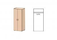 Гардероб гл. 622 мм с задней стенкой ДСП 18мм, широкий Европа Лайт фото Гардероб гл. 622 мм с задней стенкой ДСП 18мм, широкий Европа Лайт