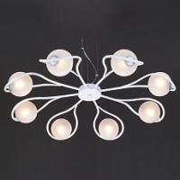 Подвесная люстра Eurosvet Camomile 70089/8 белый с серебром