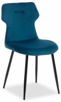 Стул Secret De Maison ROBOCOP (mod. DC0128) вельвет/металл, 57 х 46 х 85 см , синий (HLR 63)/черный   (поставляется по 4 шт) фото Стул Secret De Maison ROBOCOP (mod. DC0128) вельвет/металл, 57 х 46 х 85 см , синий (HLR 63)/черный   (поставляется по 4 шт). Фото №1