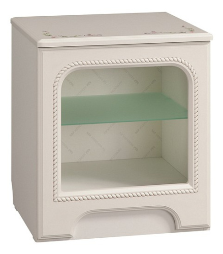 Акварель Тумба прикроватная белый/джелато патина сиреневая. Фото №1