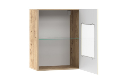 Шкаф навесной  Livorno НМ 011.30-01, Софт Панакота, Дуб Бунратти. Фото