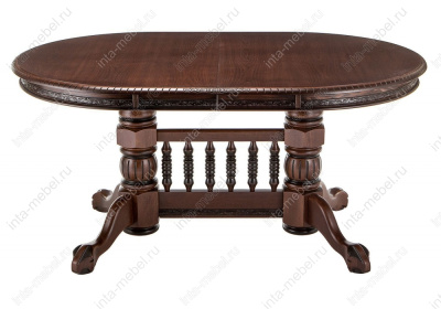 Стол деревянный Кантри орех с коричневой патиной фото Стол деревянный Кантри орех с коричневой патиной. Фото №5