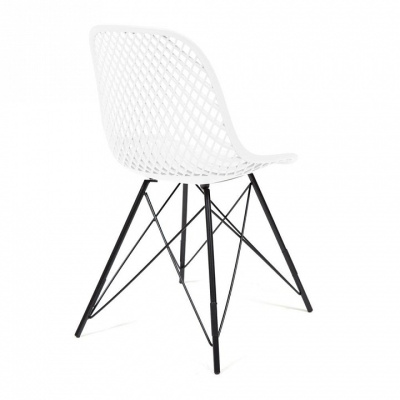 Стул VINCENT (mod. 8001) металл/пластик, 46,5 х 53 х 83,5 см, белый/черный (поставляется по 4 шт) фото Стул VINCENT (mod. 8001) металл/пластик, 46,5 х 53 х 83,5 см, белый/черный (поставляется по 4 шт). Фото №2