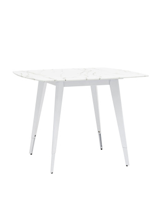 Стол обеденный Ричмонд 100*100 белый стеклянный. Фото №2