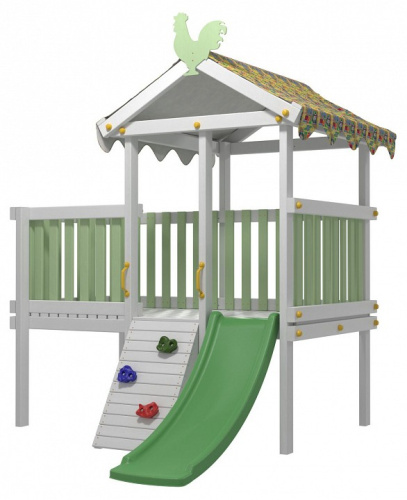 Комплекс игровой ДК7Б, бирюзовый, серый. Фото №7