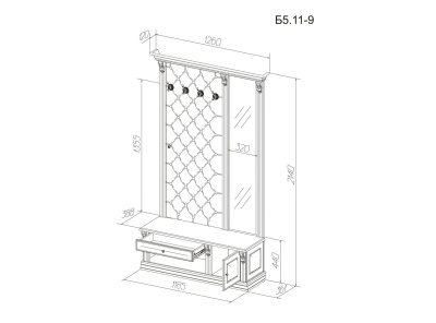 Прихожая Благо 5 Б 5.11-9 фото Прихожая Благо 5 Б 5.11-9. Фото №4