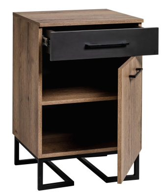 Тумба для обуви с ящиком Loft Дуб табак/Графит фото Тумба для обуви с ящиком Loft Дуб табак/Графит. Фото №5