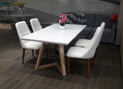 Стол Т1692 (160-220) Белый (Avalon) фото Стол Т1692 (160-220) Белый (Avalon). Фото №4