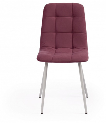 Стул CHILLY MAX  Велюр/металл , 45 х 59 х 88 см , сливовый 16/белый (поставляется по 2 шт). Фото №2