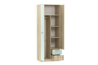 Акварель НМ 014.07 М Шкаф для одежды с ящиками Кэнди/Дуб сонома, Дуб Сонома фото Акварель НМ 014.07 М Шкаф для одежды с ящиками Кэнди/Дуб сонома, Дуб Сонома. Фото №2