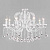 Подвесная люстра Eurosvet Brezza 10107/8 глянцевый белый/прозрачный хрусталь Strotskis