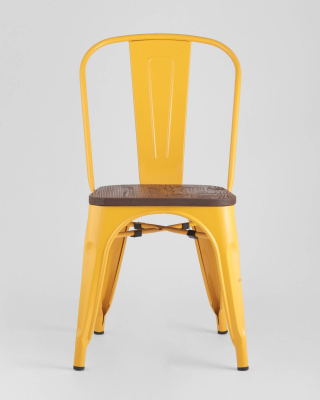 Стул TOLIX WOOD желтый. Фото №4