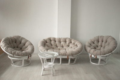 Подушка для кресла Папасан 23/01, цвет: бежевый. Фото