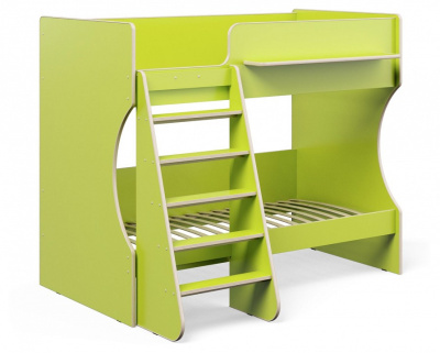 Кровать двухъярусная Р434 Капризун 3, зеленый. Фото