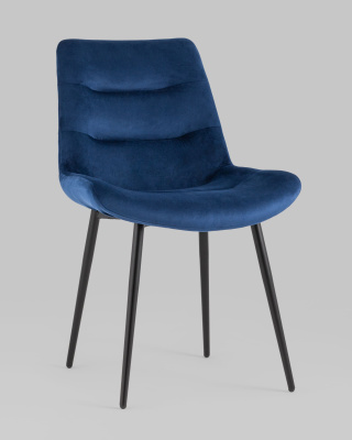 Стул Остин велюр синий. Фото