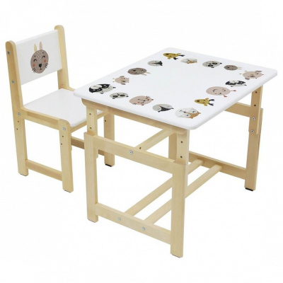 Набор учебный Polini kids Eco 400 SM, белый фото Набор учебный Polini kids Eco 400 SM, белый. Фото №4