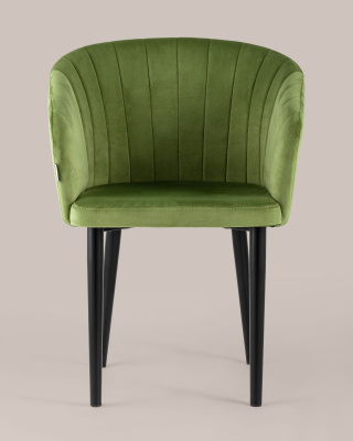 Стул с подлокотниками Нейтон велюр травяной фото Стул с подлокотниками Нейтон велюр травяной. Фото №5