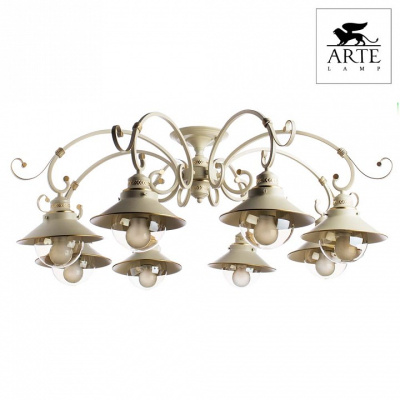 Потолочная люстра Arte Lamp Grazioso A4577PL-8WG фото Потолочная люстра Arte Lamp Grazioso A4577PL-8WG. Фото №2