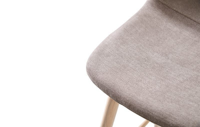 Стул полубарный 350S бежевый/дерево. Фото