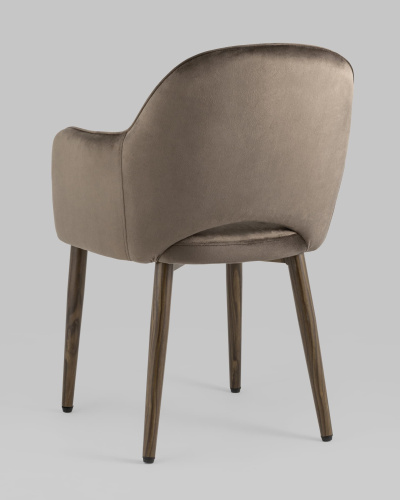 Стул Венера диамант велюр коричневый. Фото №7