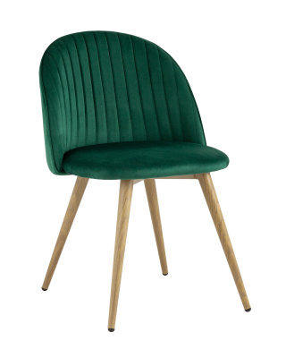 Стул Лион Страйпс велюр зеленый. Фото №2