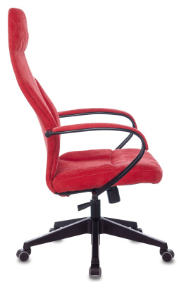 Кресло руководителя Бюрократ CH-608Fabric красный Velvet 88 крестовина пластик. Фото №5