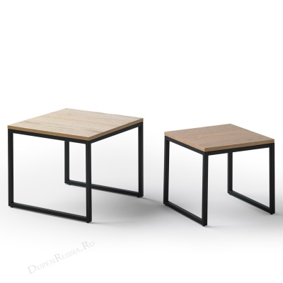 Комплект из двух квадратных столиков CT-907 Дуб. Фото №5