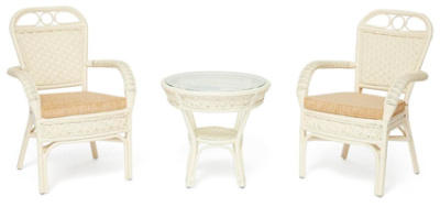 Комплект террасный Andrea TCH White фото Комплект террасный Andrea TCH White. Фото №2