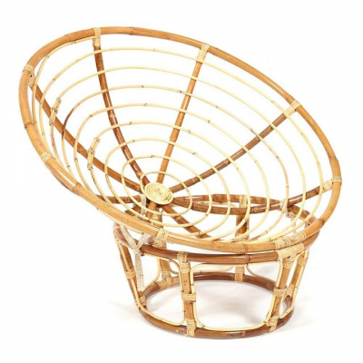 Кресло PAPASAN ECO SKIN / с подушкой / Natural (натуральный), экошерсть Коричневый, 1811-5. Фото №2