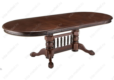 Стол деревянный Кантри орех с коричневой патиной фото Стол деревянный Кантри орех с коричневой патиной. Фото №4