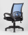 Кресло офисное TopChairs Simple синее фото Кресло офисное TopChairs Simple синее. Фото №7