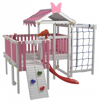 Комплекс игровой ДК9Р, розовый, серый. Фото