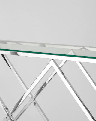 Консоль ИНСИГНИЯ 115*30 серебро. Фото