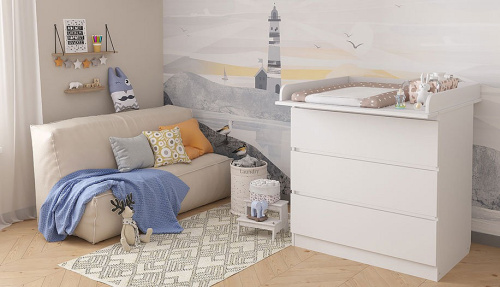 Комод Polini kids Simple 1980, белый. Фото №8