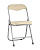 Стул складной ДЖОН металлик, кремовый